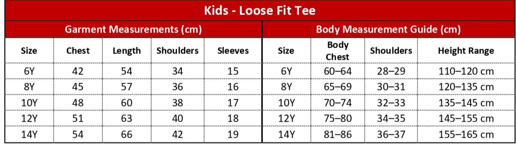 Kids - Loose Fit