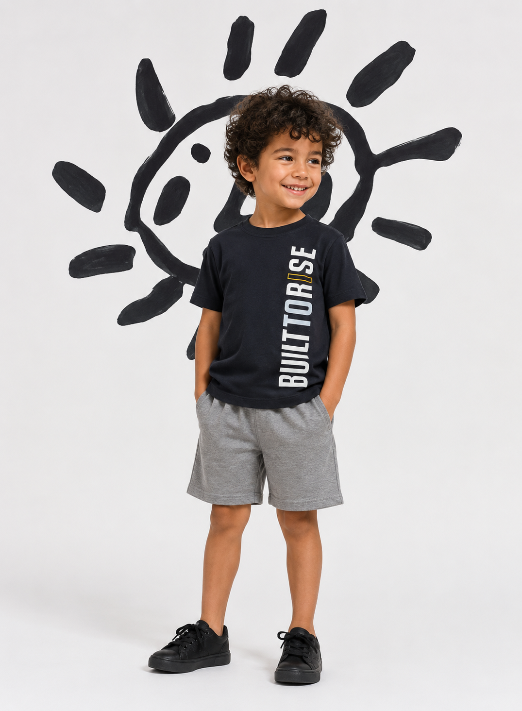 KIDS T-SHIRT-BLACK "SS26 BFBTR"