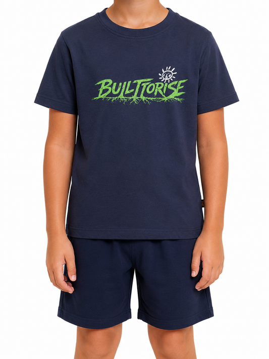 KIDS T-SHIRT-NAVY "SS26 NVERT"