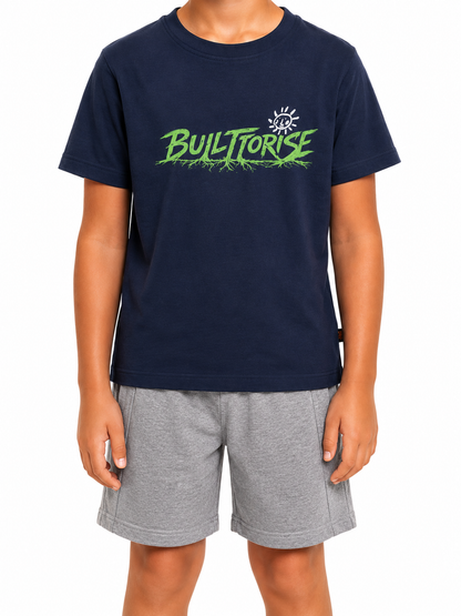 KIDS T-SHIRT-NAVY "SS26 NVERT"