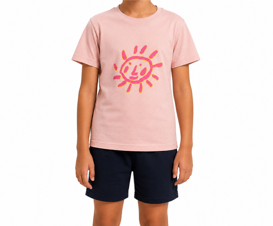 KIDS T-SHIRT-PINK "SS26 PFSUN"